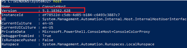 Find PowerShell Version in Windows