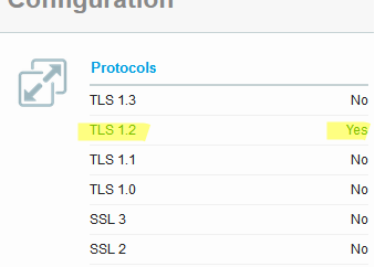 check supported TLS protocol versions on mail server