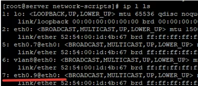 configure temp VLAN interface using vconfig on linux centos/rhel