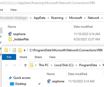 copy rasphone.pbk file with VPN connection settings to public user profile