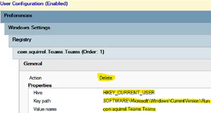 disable Teams auto start via Group Policy