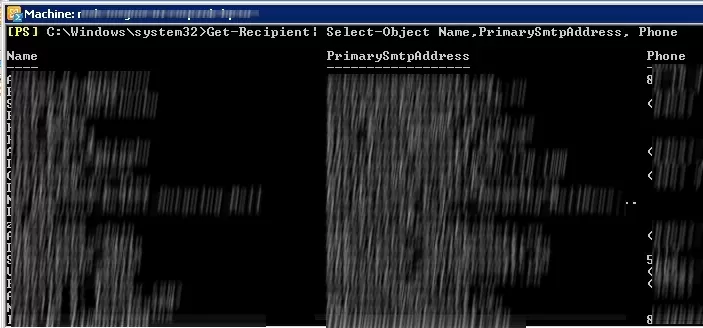 Powershell Get-Recipient
