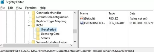 rds reset GracePeriod via registry L$RTMTIMEBOMB