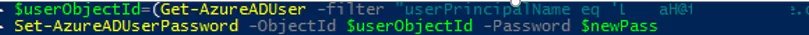 Set-AzureADUserPassword powershell