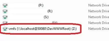 vmware esxi vmfs partition show in windows